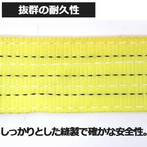 スリングベルト 5m 幅125mm 耐荷5t 玉掛け 帯 ベルトスリング 繊維 吊り具 クレーン 建設 船舶 運搬 土木_画像3