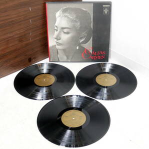 ▲(R602-E180)LP レコード The CALLAS CARMEN ビゼー曲 歌劇 カルメン 全曲 マリア・カラス 3枚組 解説書付きの画像1