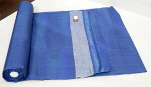 ▲(R602-B37)美品 紬 反物 着尺 逸品 正絹 巾37.5㎝ 長さ12m