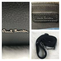 PaulSmith ポールスミス メンズ ビジネスバッグ ブリーフケース ショルダーバッグ 2way オールレザー 本革 ストライプ ブラック A4◎ PC◎ _画像10