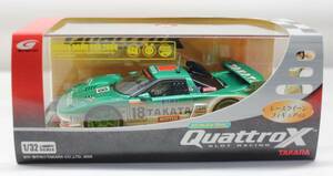 タカラ　1/32 スロットカー QuattroX　童夢NSX 2004 レースクイーン付き / TAKARA 1:32 QuattroX Slot Racing DOME NSX 2004