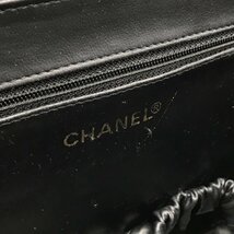 1円 良品 CHANEL シャネル キャビアスキン サークルロゴ バニティ 2WAY ハンド ショルダー バッグ ブラック a1573_画像9