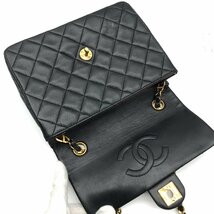 CHANEL シャネル ミニマトラッセ チェーン ショルダー バッグ ブラック ｍ8672_画像8