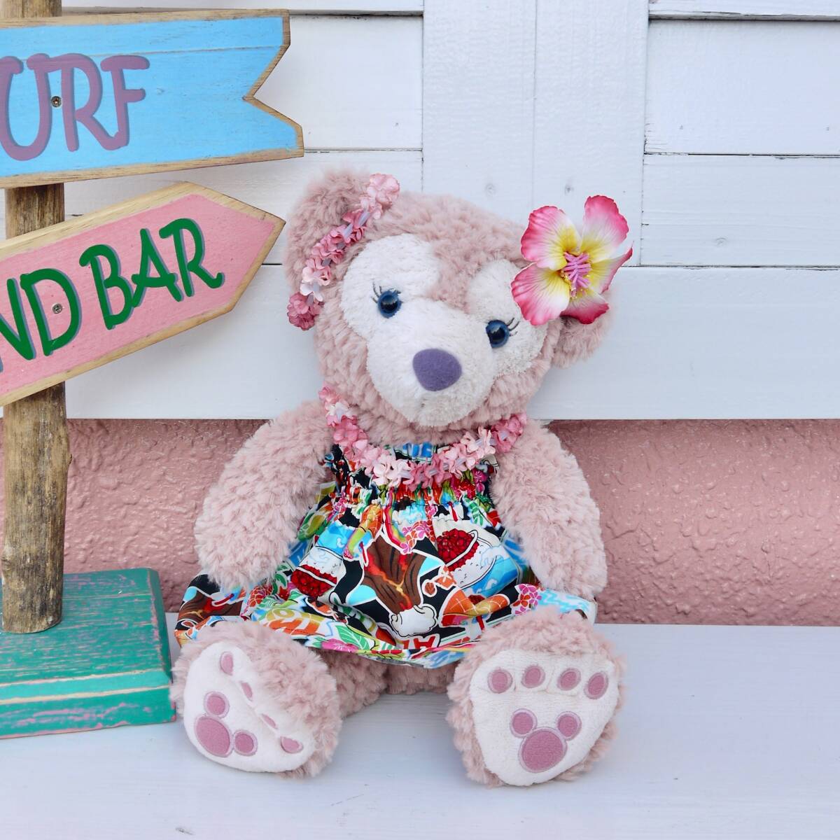 ★Sherry May Costume ★Duffy/S size/Handmade/Disney/Duffy Friends Rainbow ALOHA, character, Disney, Duffy