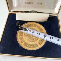1968年メキシコオリンピック 記念メダル 銅製メダル 5.5cm 現状品 [ 五輪 MEXICO アステカカレンダー ナショナル ]_画像7
