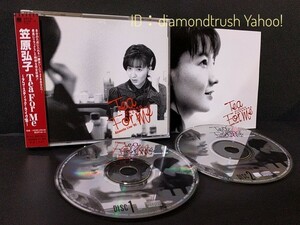 ☆帯付 良品!!☆ 『笠原弘子 Tea For Me アコースティック ライヴ'95』2枚組 LIVE CDアルバム ♪夢上の楼閣/スローガラスの囁き/風の異邦人