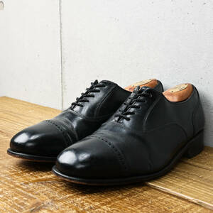 FLORSHEIMフローシャイム◆キャップトゥ レザーシューズ◆ブラック◆US9.5/27.5cm