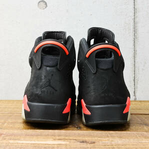 NIKEナイキ◆AIR JORDAN 6 RETRO◆ブラック×レッド◆US10/28cmの画像3