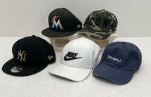 1361049S★ 【タグ付き含む】キャップ・帽子・ニット帽　まとめ売り 20点以上 NIKE/DIESEL/NEW ERA/ CARHARTT他　※現状渡し_画像4