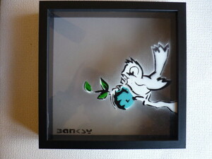  free shipping * Bank si-Banksy*Shadow Box 3d* genuine work guarantee *The Walled Off Hotel box type stencil art * Bank si- produce hotel . sale 