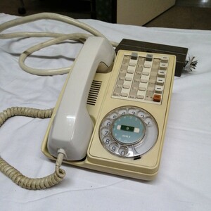  antique . story unit OK-S-2D business ho n Oki Electric business phone telephone machine OK-T410S-A-4 Showa era 55 year OK-C3-50 dial type retro 