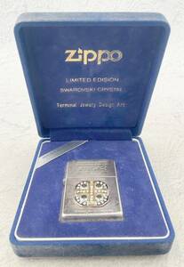 ★ライター☆Zippo ジッポー LIMITED EDITION SWAROVSKI スワロフスキー CRYSTAL 西暦2000年 世紀末記念 特別限定品 500個限定 火花OK