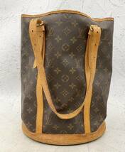 ◇バッグ◆LOUIS VUITTON ルイヴィトン モノグラム バケットGM M42236 バケツ型 ハンドバッグ トートバッグ ブラウン レディース_画像2