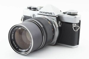 【実用品】Olympus オリンパス OM-1 E.ZUIKO AUTO-T 135mm 1:3.5 フィルムカメラ #68-2