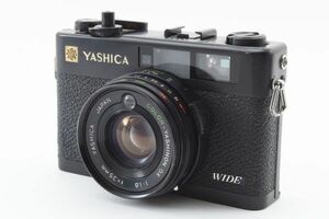 【実用品】YASHICA ヤシカ ELECTRO 35 CCN WIDE ブラック 黒 COLOR YASHINON DX 1:1.8 35mm フィルムカメラ #75-8