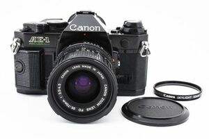 【実用美品】Canon キャノン AE-1 PROGRAM 黒 ブラック フィルム一眼カメラ / new FD 35-70mm F3.5-4.5 #389