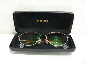 #56851　VERSACE 　ベルサーチ 眼鏡 TITAN-P MOD. GV21016 COL GP 55□16-140 度入り