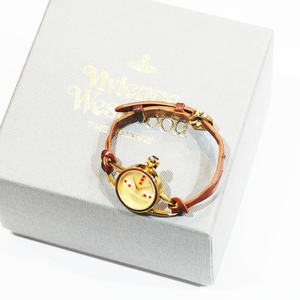 Vivienne Westwood オーブ型 腕時計　ヴィヴィアンウエストウッド 　ORB ウォッチ レザー ブレスレット ロゴ
