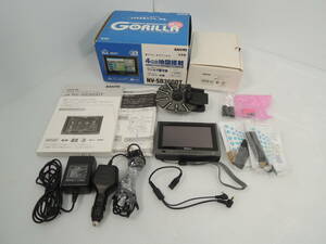 ☆SANYO 三洋電機 GORILLA ゴリラ NV-SB360DT ポータブルナビゲーション 2009年製 カーナビ 取付キット付き 初期化済/管理4475B12-12270002