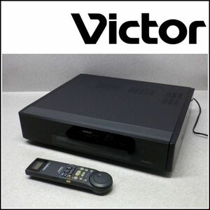 I-1【ジャンク】通電OK◆Victor ビクター S-VHS HiFi ビデオデッキ HR-X3 リモコン付属
