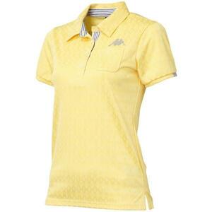  бесплатная доставка! ликвидация запасов! женский Kappa рубашка-поло с коротким рукавом KG522SS82 M желтый [1197]