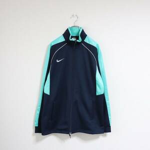 00s Nike ナイキ トラックジャケット ジャージ ネイビー ターコイズ - Size XL