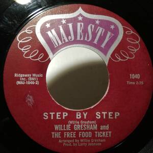 [試聴]US盤FUNK45s　I Cried Boo Hoo / Step By Step // Willie Gresham & The Free Food Ticket[EP]1040 R&Bファンク　レアグルーヴ7