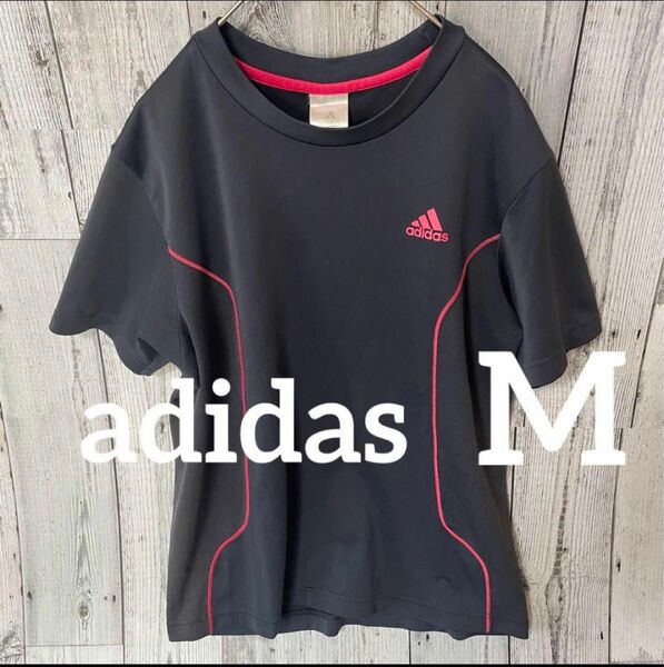 adidas アディダス 半袖Tシャツ　M ネイビー