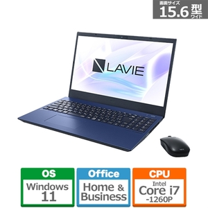 NEC LAVIE N1585/EAL-E3 PC-N1585EAL-E3 Core i7 1260P 12コア/16GB/SSD512GB/FHD/Win11/OfficeHB2021/新品同様/メーカー保証6ヶ月/激安