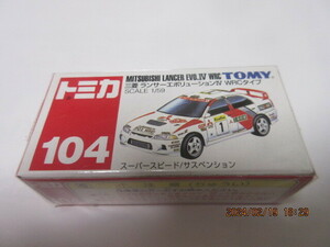 トミカ 104 三菱ランサー エボリューションⅣ WRC　タイプ 未開封品