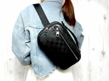 極美品 LOUIS VUITTON ルイヴィトン ダミエアンフィニ アンブレール オニキス ボディバッグ ショルダーバッグ バッグ N41288 メンズ 68616_画像1