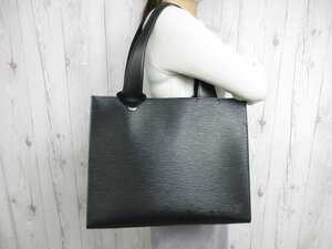 未使用展示品 LOUIS VUITTON ルイヴィトン エピ ジェモ ノワール トートバッグ ショルダー バッグ M52452 レザー 黒 A4可 メンズ 68359