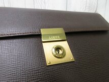 極美品 LOEWE ロエベ アナグラム セカンドバッグ ハンドバッグ バッグ レザー 茶 メンズ 68628_画像9