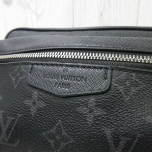 極美品 LOUIS VUITTON ルイヴィトン タイガラマ バムバッグ アウトドア モノグラムエクリプス ボディ バッグ レザーM30245黒メンズ68345の画像7