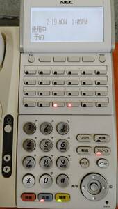 NEC business ho n24 button . electro- telephone machine DTL-24PA-1D(WH)TEL office office work place C2402-155