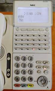 NEC ビジネスホン 24ボタン 停電電話機 DTL-24PA-1D（WH）TEL オフィス 事務所 C2402-156