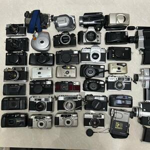 1円~フィルムビデオカメラまとめ RICOH KONICA YASHICA FUJICA MINOLTA OLYMPUS SONY Panasonicなど(ジャンク品 動作未確認 HY G152041)