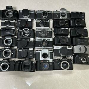 1円~フィルムカメラまとめ MINOLTA Canon COSINA PENTAX FUJI KONICA CHINON Kyocera MAMIYA FUJICA など(ジャンク品 動作未確認 GK70041)