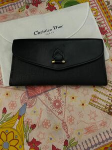 Christian Dior 長財布 ブラック シグネチャー