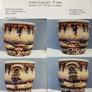 ★手芸図案■絶版 TOLE トール デザイン■ベティケイスネス BETTY CAITHNESS Napa Valley ナパバレーの葡萄畑■ARTBOOK_OUTLET■2-218