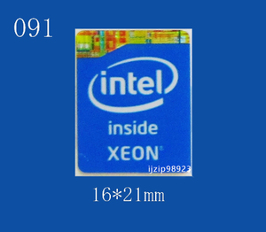 即決091【 Intel Xeon 】エンブレムシール追加同梱発送OK■ 条件付き送料無料 未使用