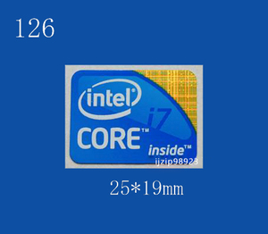 即決126【 Intel Core i7 】エンブレムシール追加同梱発送OK■ 条件付き送料無料 未使用