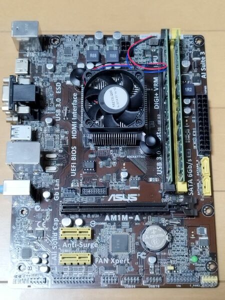 ジャンク ASUS AM1M-A Athlon 5350 AM1 メモリ4GB