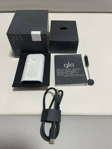  ★【未使用品】 glo HYPER + 美品 グローハイパープラス ホワイト 白 電子タバコ 喫煙具 加熱式タバコ ★