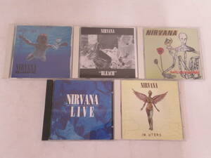 A107 NIRVANA CD 5枚 まとめ　BLEACH、NEVERMIND、IN UTERO、INCESTICIDEなど　ニルヴァーナ、カートコバーン、Kurt Cobain