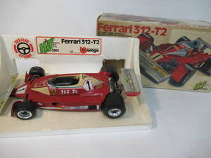 A161　Burago ferrari 312 T2 1/14 イタリア製　ブラーゴ　フェラーリ 312 T2 ミニカー ※箱付き