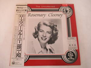 B17　ローズマリー・クルーニー　1951-52 LPレコード　【見本盤】※美品、帯付き　The Uncollected Rosemary Cloony Jazz