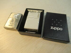 WZ15　ZIPPO 2組セット　　 マーキュリーグラス　2022年　箱付き　 / セブンスター　両面加工　1998年　　ジッポ