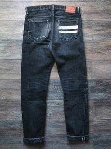 MOMOTARO JEANS 桃太郎ジーンズ B0105SP ブラックデニム ナロー w32 出陣15.7oz