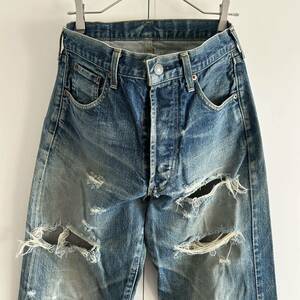 90s Levi's リーバイス503B XX 日本製 デニムパンツ ジーンズ w33 ボタンフライ 赤耳セルビッジ ビッグE シングル 古着 ボロ グランジ